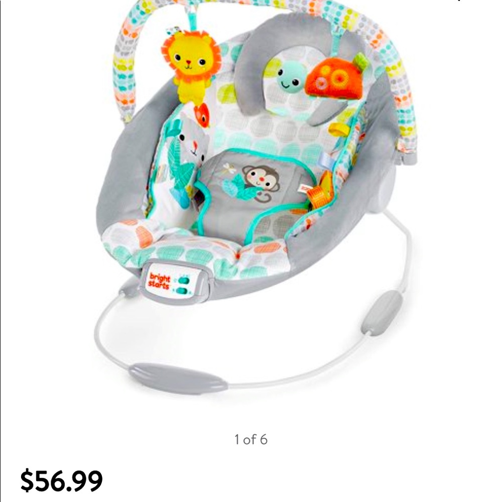 Vibrating baby bouncer